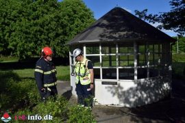 16. Maj. 2025 – Brand I Skur På Kærhøjparken I Vejen.