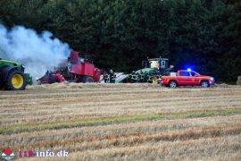 13. Aug. 2025 – Brand I 2 Mejetærsker I Brørup Området.