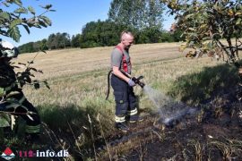 20. Aug. 2025 – Naturbrand På Husmandsvej Nær Gesten.