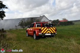 18. Sep. 2025 – Gårdbrand På Ribevej Ved Rødding.