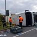 6. Okt. 2025 – Lastbil Væltede I Rundkørslen På Gestenvej I Vejen.