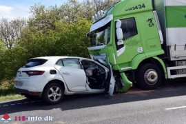 6. Maj 26 – Færdselsuheld Med Fastklemte På Koldingvej Imellem Andst Og Vejen.