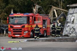 1. Jul. 2026 – Efterslukning Efter Storbrand På Industrivej I Lunderskov.